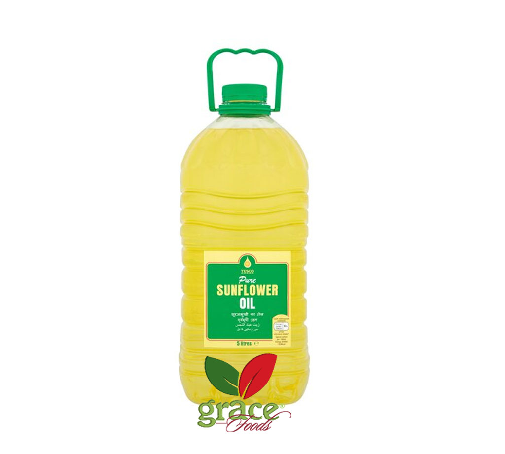 Tesco Pure Sunflower Oil 5L Grace Foods Online